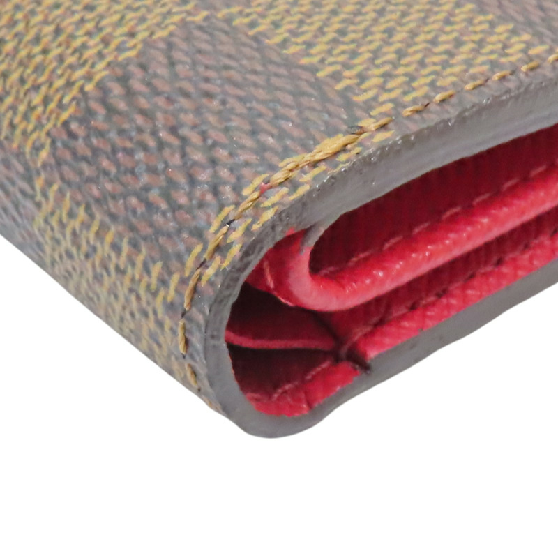 棕色 棋盤格帆布 Portefeuille Koala 三折短夾【LOUIS VUITTON LV 路易威登】 N60005-10