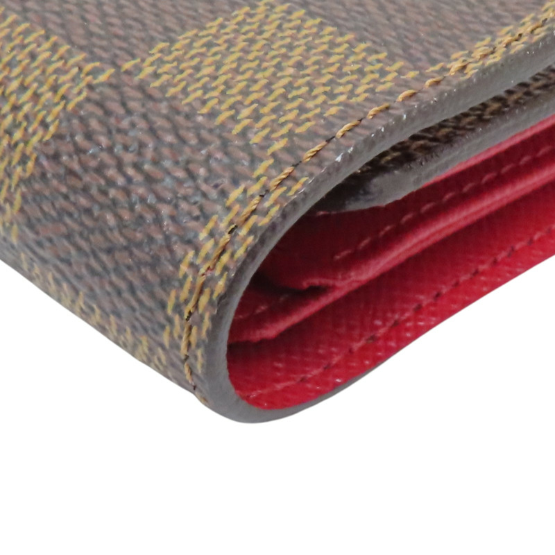 棕色 棋盤格帆布 Portefeuille Koala 三折短夾【LOUIS VUITTON LV 路易威登】 N60005-12