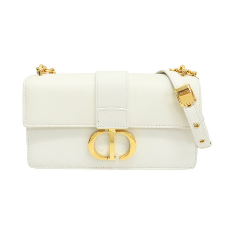 白色 牛皮 30 Montaigne East-West 肩背包【Dior 迪奧 】 M9334UHEL_M030