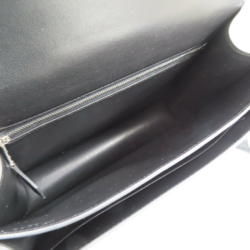 黑色 Epsom牛皮 Constance 24 康康包 肩背包 X刻 銀扣【HERMES 愛馬仕】-5