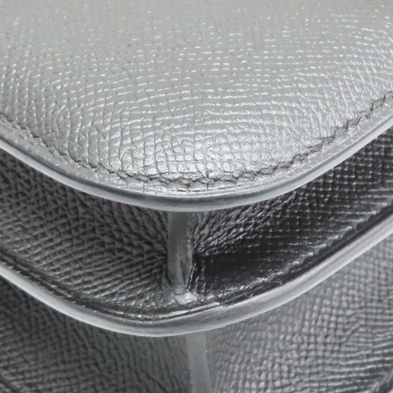 黑色 Epsom牛皮 Constance 24 康康包 肩背包 X刻 銀扣【HERMES 愛馬仕】-11