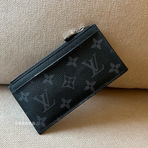 LOUIS VUITTON 零錢卡片包 - 灰老花M69533