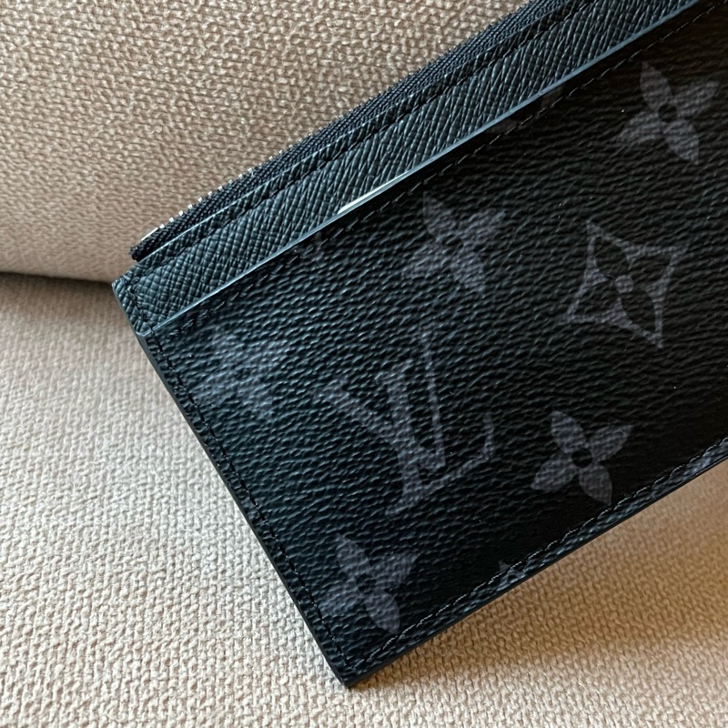LOUIS VUITTON 零錢卡片包 - 灰老花M69533-4