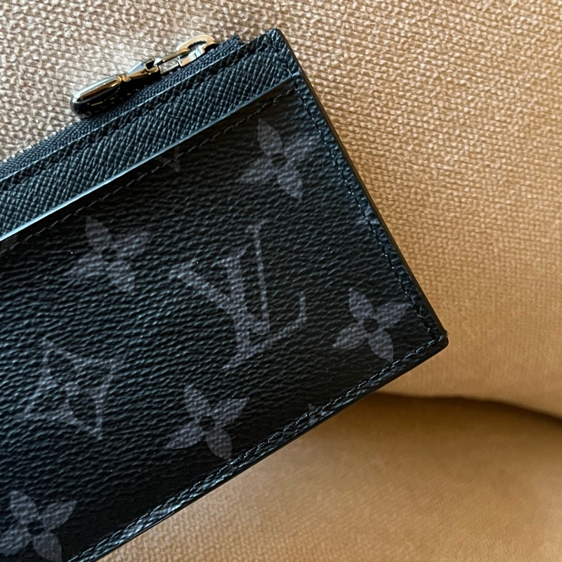 LOUIS VUITTON 零錢卡片包 - 灰老花M69533-5