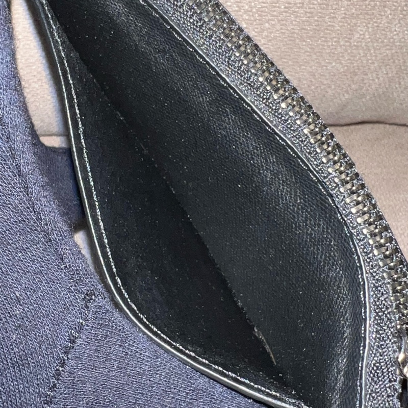 LOUIS VUITTON 零錢卡片包 - 灰老花M69533-10