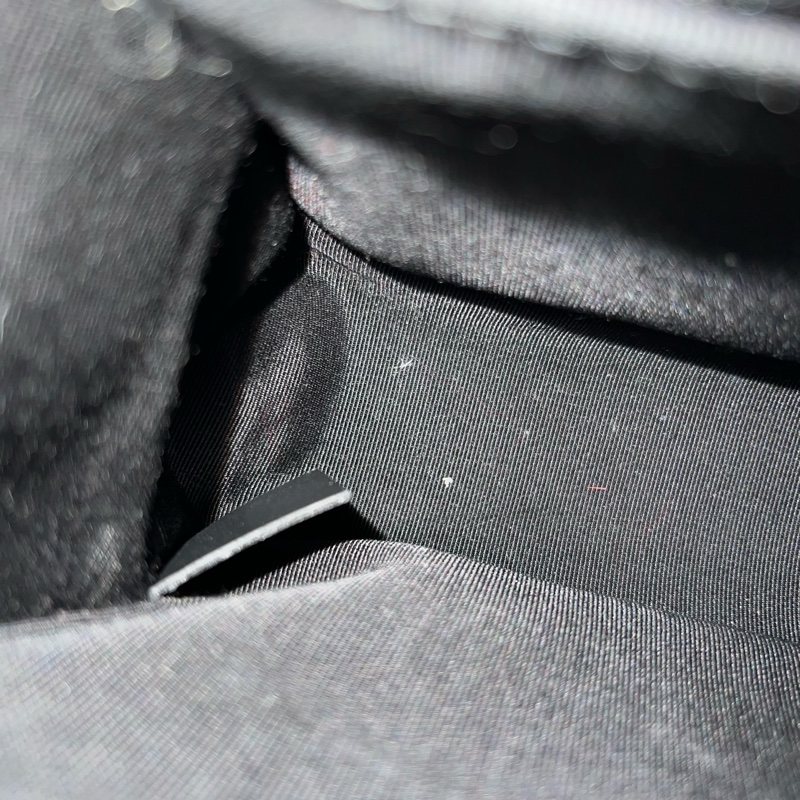 CHANEL Boy 25 V紋粒面牛皮口蓋包 - 黑淡金25開-18