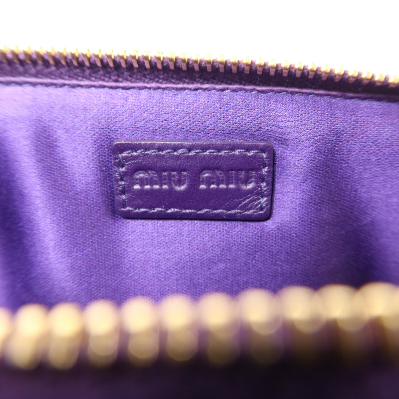 Miu Miu 羊皮皮革Handbag金扣手挽袋-6