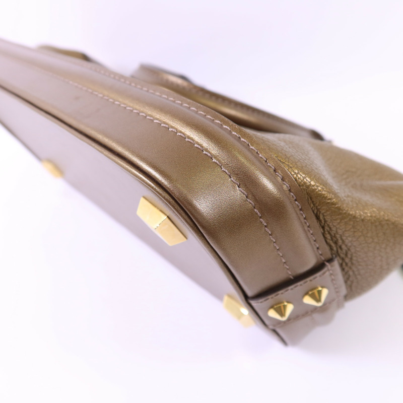 LOUIS VUITTON Suhali Lockit PM金扣手挽袋-11