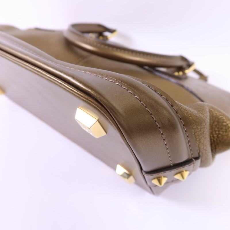 LOUIS VUITTON Suhali Lockit PM金扣手挽袋-13