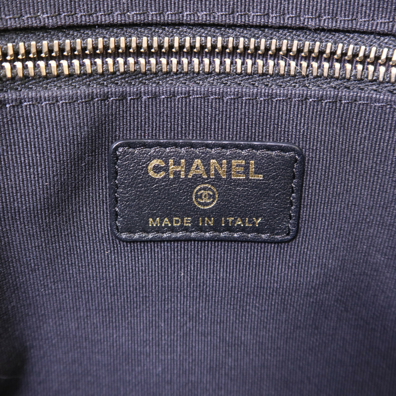 CHANEL 緞布Grosgrain Tote Bag金扣手挽袋-8