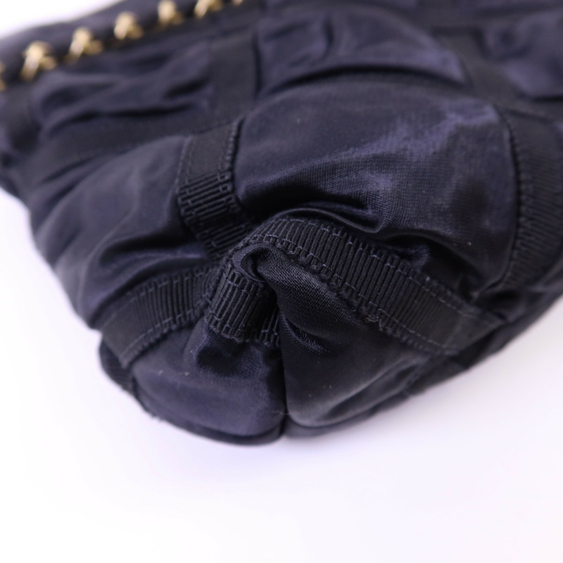 CHANEL 緞布Grosgrain Tote Bag金扣手挽袋-12