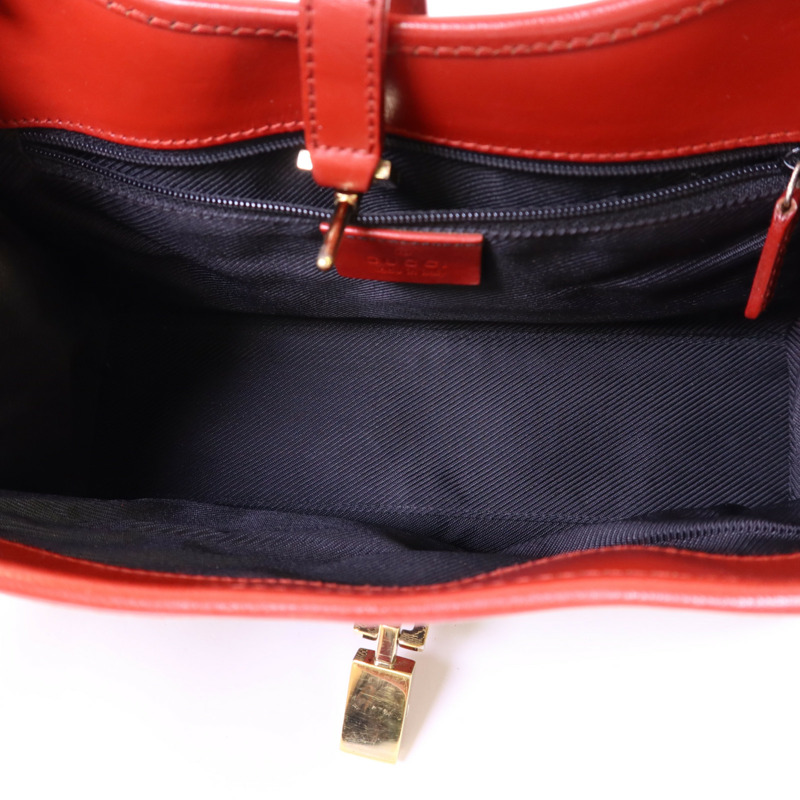 GUCCI 帆布GG Jackie Shoulder Bag金扣肩背袋-5