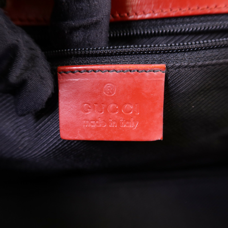 GUCCI 帆布GG Jackie Shoulder Bag金扣肩背袋-6