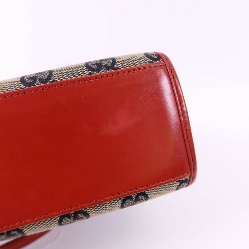 GUCCI 帆布GG Jackie Shoulder Bag金扣肩背袋-14