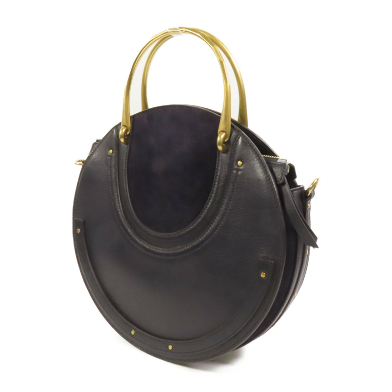 Chloe 麂皮/牛皮皮革Pixie Bag金扣手挽肩背兩用袋-2