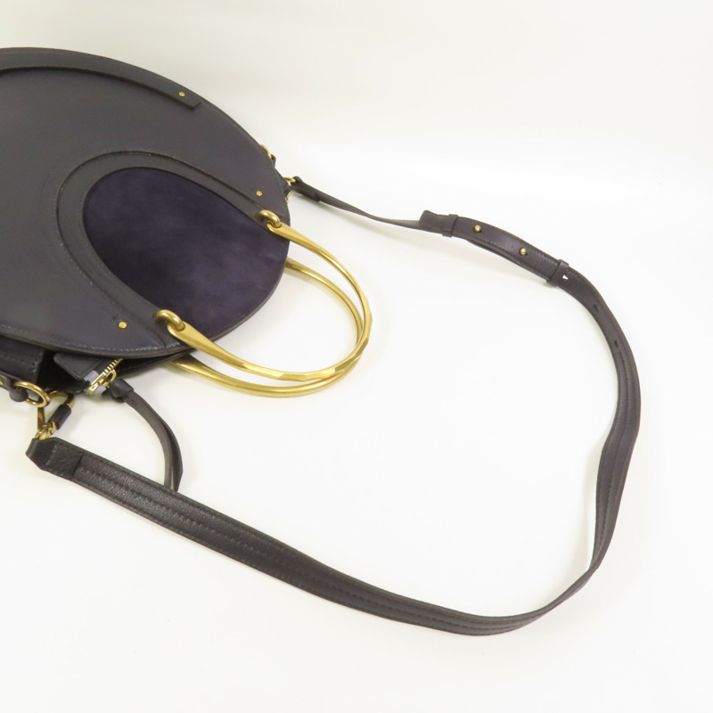 Chloe 麂皮/牛皮皮革Pixie Bag金扣手挽肩背兩用袋-5