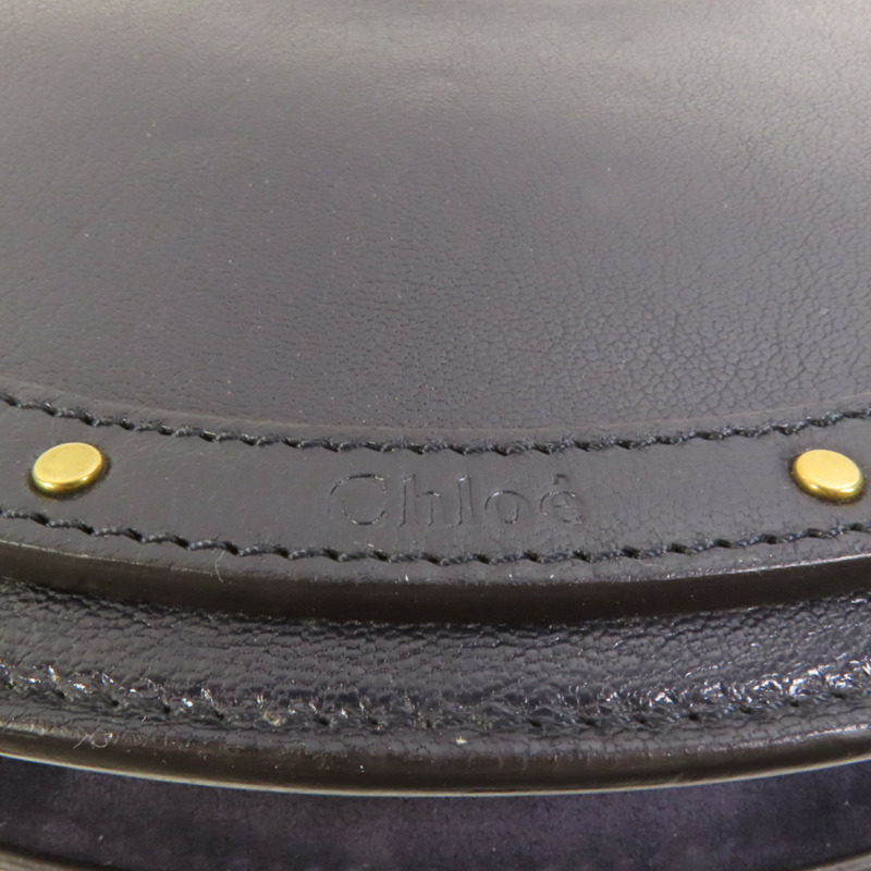 Chloe 麂皮/牛皮皮革Pixie Bag金扣手挽肩背兩用袋-7