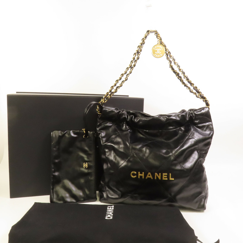 CHANEL Chanel 22 Small金扣鏈帶肩背袋-11