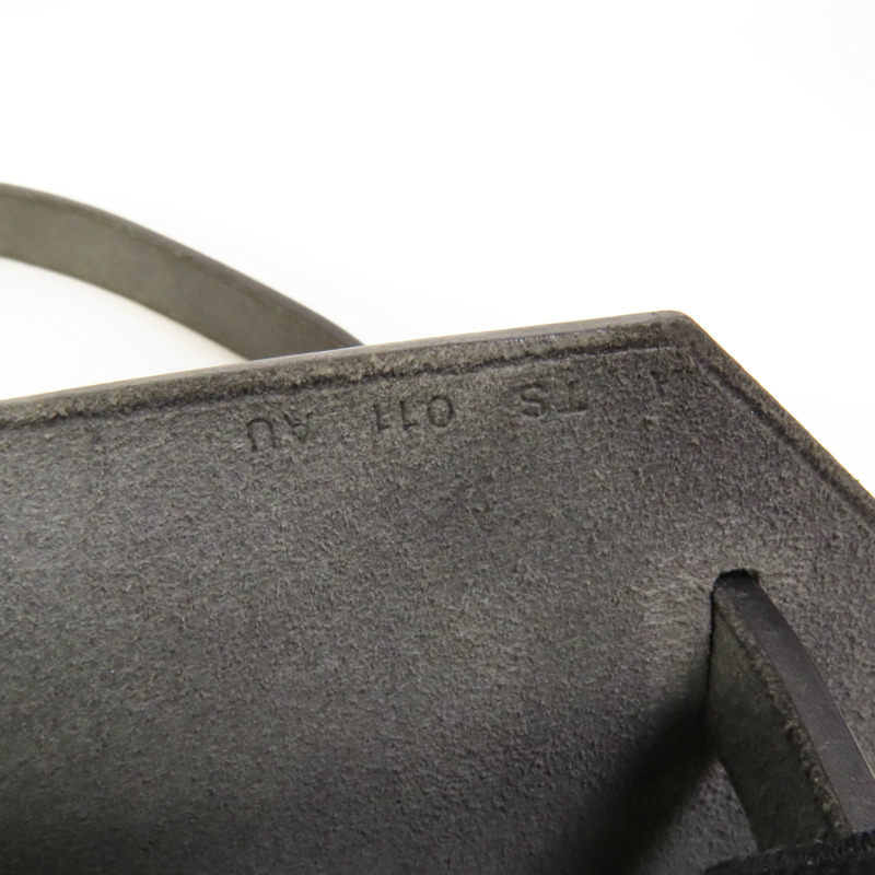 HERMES 帆布Herbag PM銀扣手挽肩背兩用袋Noir-9