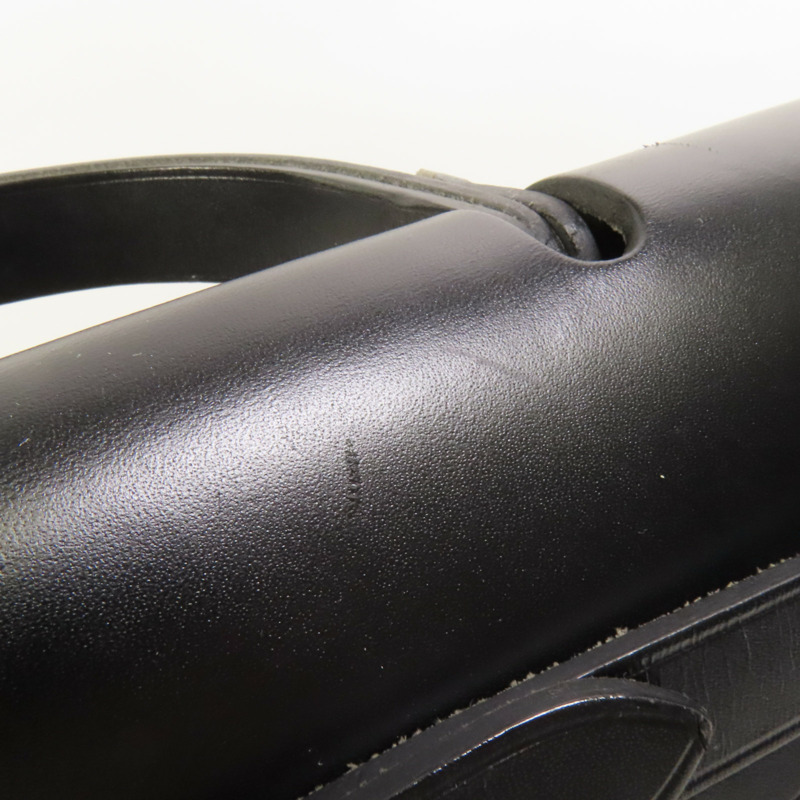 HERMES 帆布Herbag PM銀扣手挽肩背兩用袋Noir-18