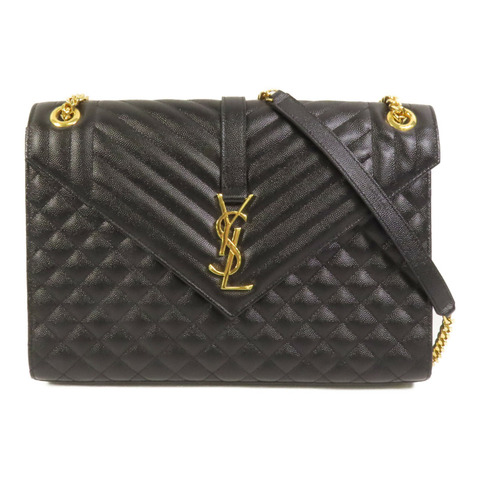 YVES SAINT LAURENT 牛皮皮革Shoulder Bag金扣肩背袋