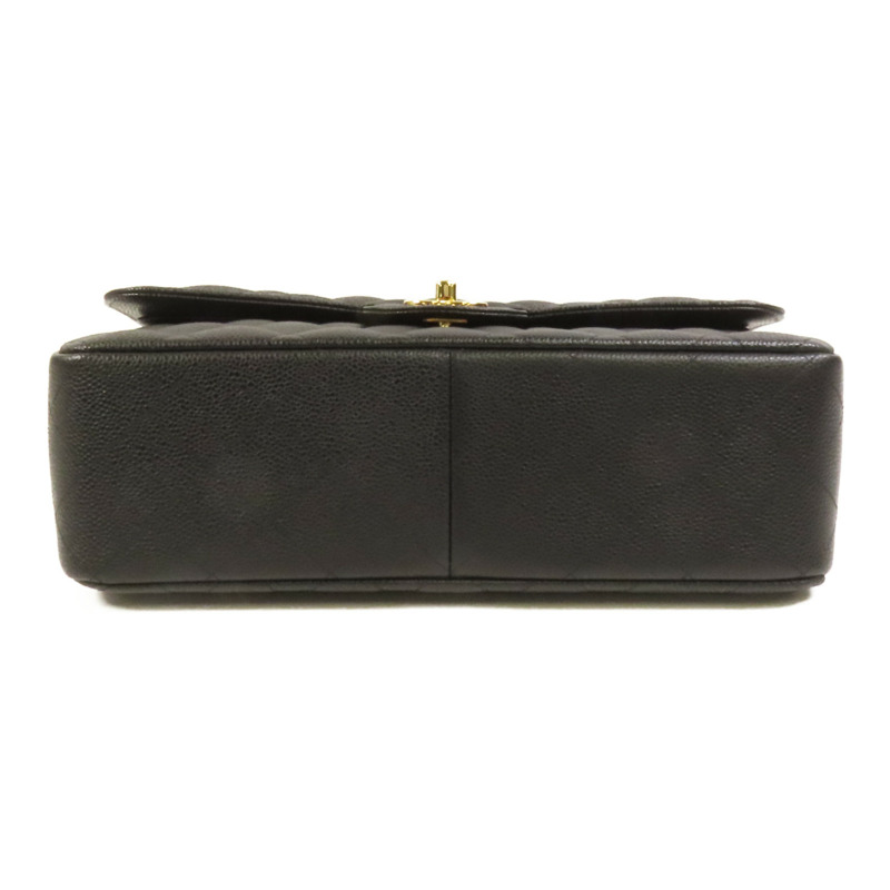 CHANEL 牛皮皮革Classic Large金扣肩背袋-3