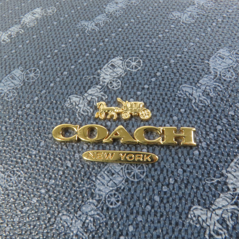 COACH 塗層帆布Shoulder Bag肩背袋-7