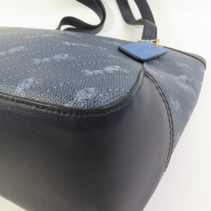 COACH 塗層帆布Shoulder Bag肩背袋-10