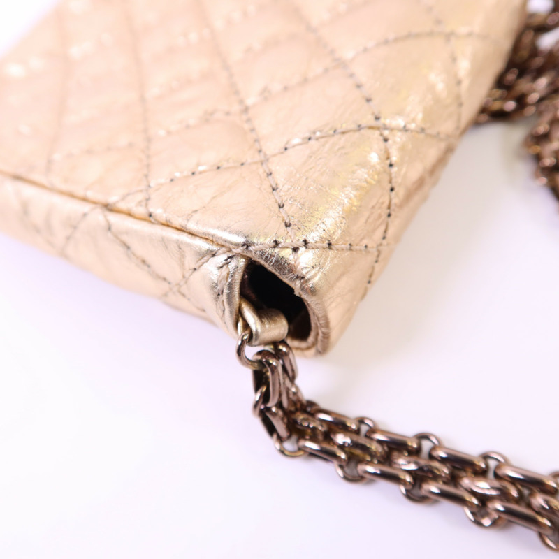 CHANEL 牛皮皮革2.55 Phone Bag鏈帶肩背袋-14