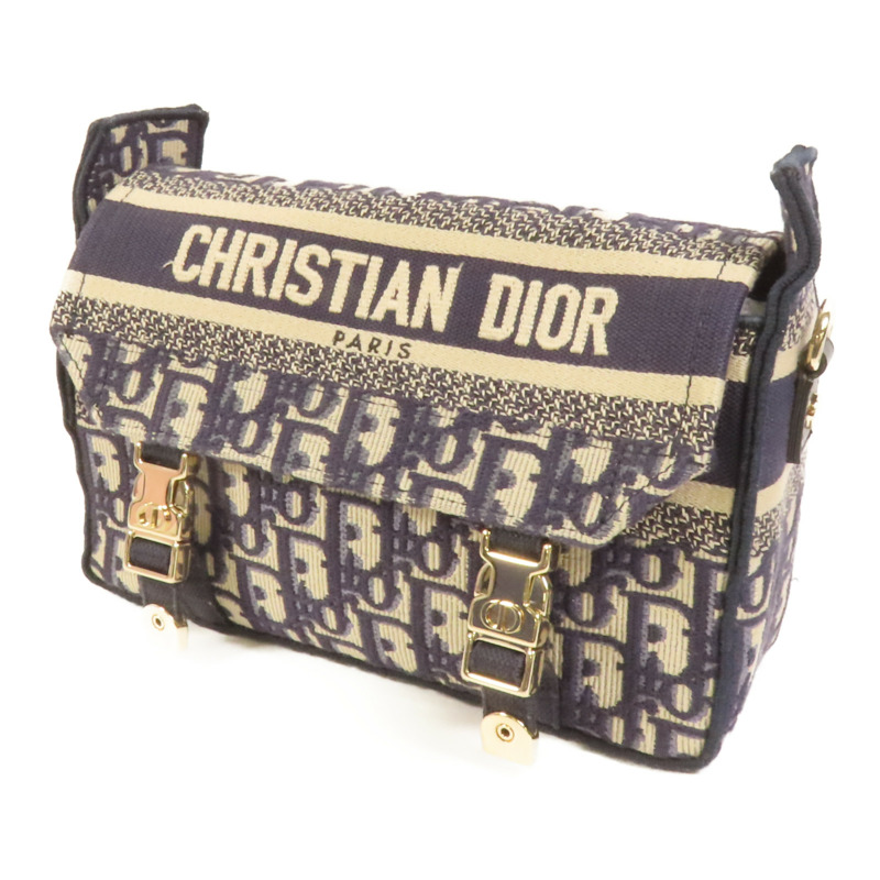 Dior 帆布Diorcamp Small金扣肩背袋-2