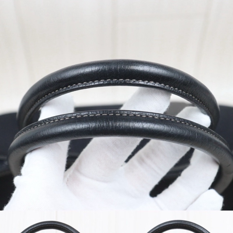 Hermes Garden Party pm 黑色帆布款-6