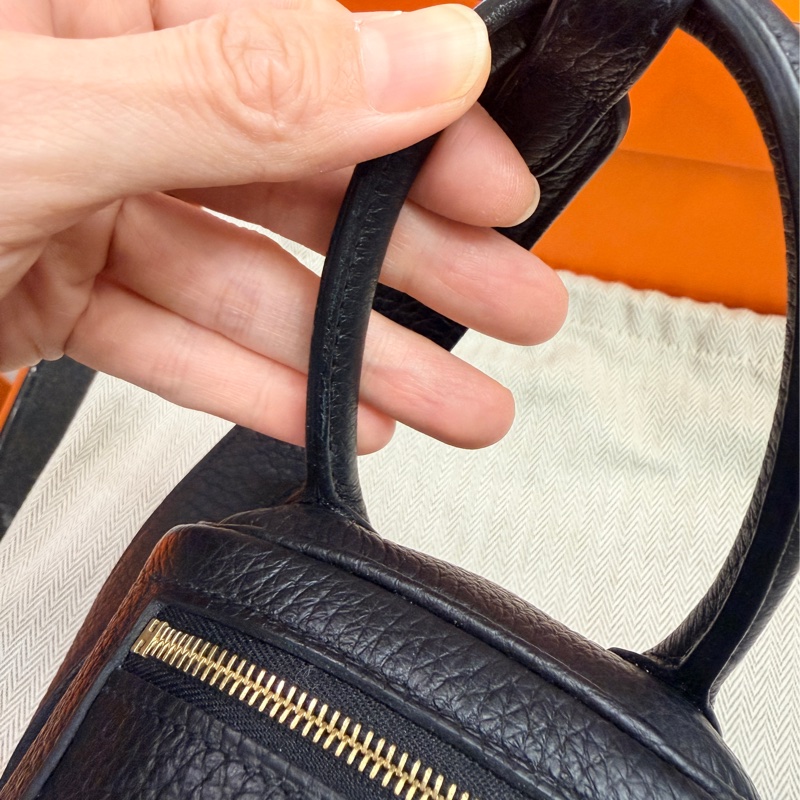 Hermes 愛馬仕 mini Lindy 黑金 Z刻-19