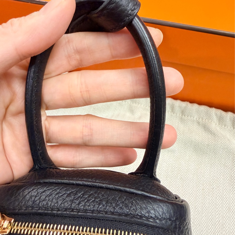 Hermes 愛馬仕 mini Lindy 黑金 Z刻-20