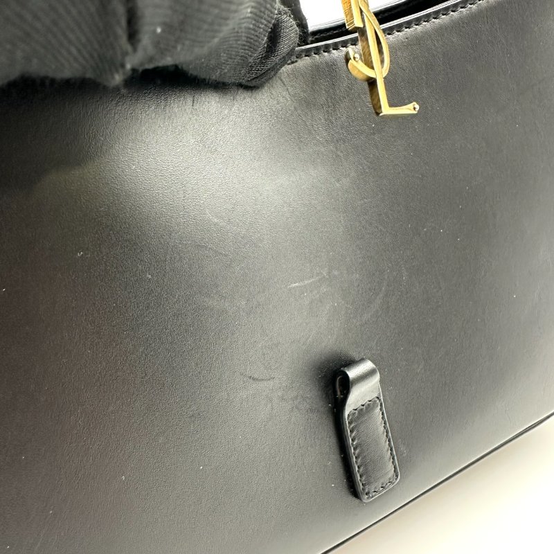 【美收精品】YSL 小牛皮黑色肩背包 C-177【隔月月中將轉賣至日本 上架期限30天】-8