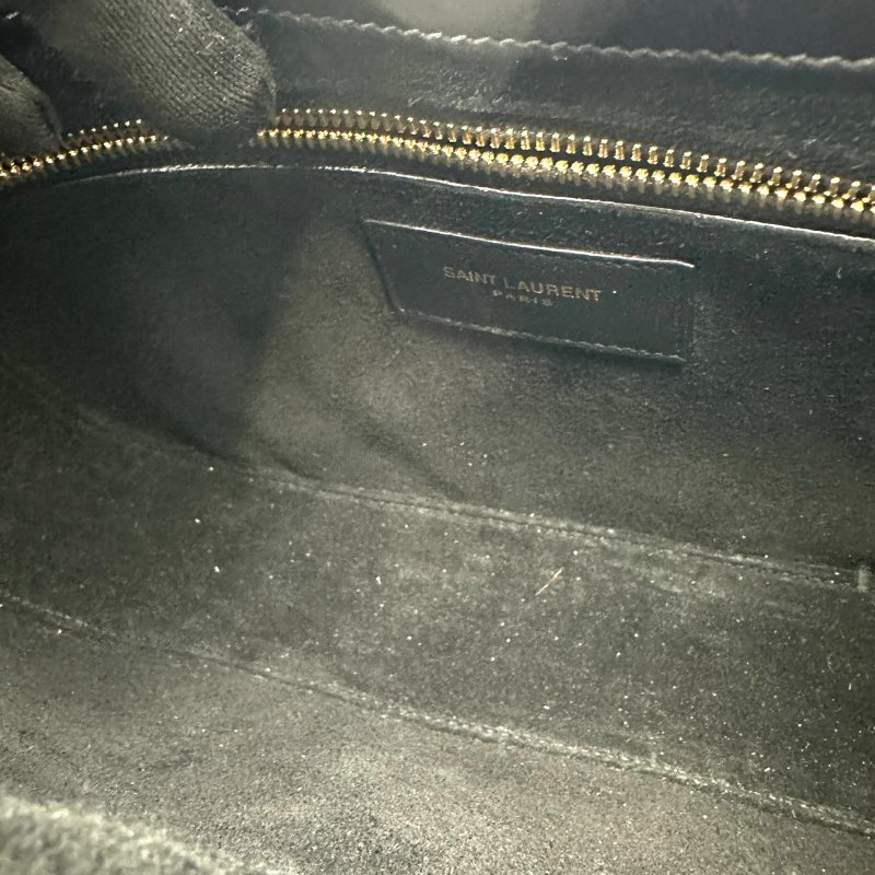 【美收精品】YSL 小牛皮黑色肩背包 C-177【隔月月中將轉賣至日本 上架期限30天】-9