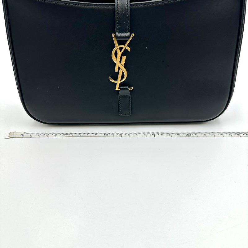 【美收精品】YSL 小牛皮黑色肩背包 C-177【隔月月中將轉賣至日本 上架期限30天】-12