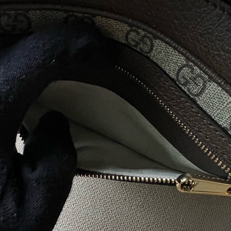 GUCCI Ophidia 紅綠織帶郵差包 - 小號烏木-5