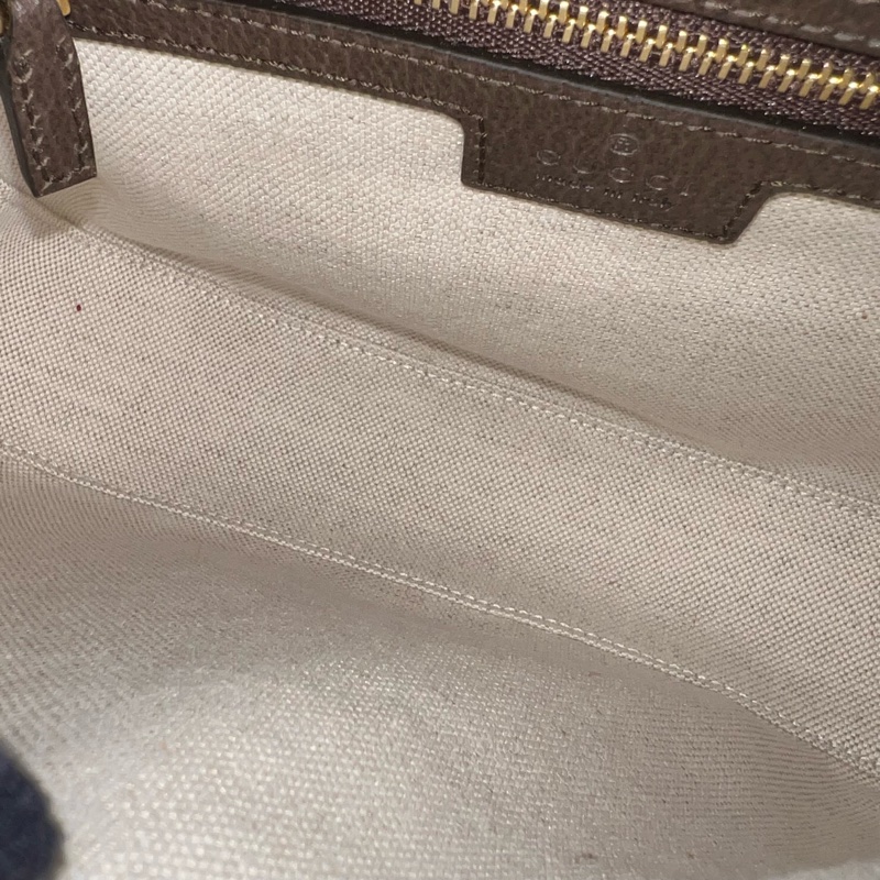 GUCCI Ophidia 紅綠織帶郵差包 - 小號烏木-9