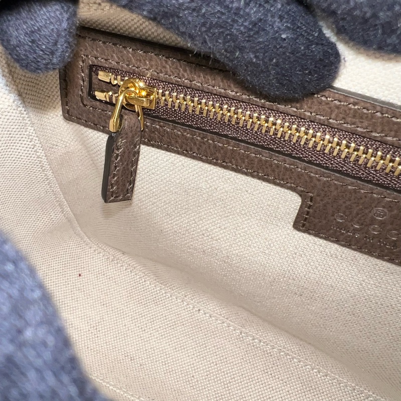 GUCCI Ophidia 紅綠織帶郵差包 - 小號烏木-10