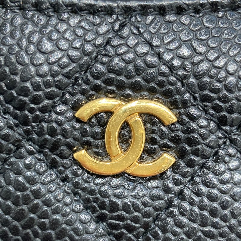 CHANEL 香奈兒 AP0213 MATELASSE 牛皮 卡夾 黑色-7