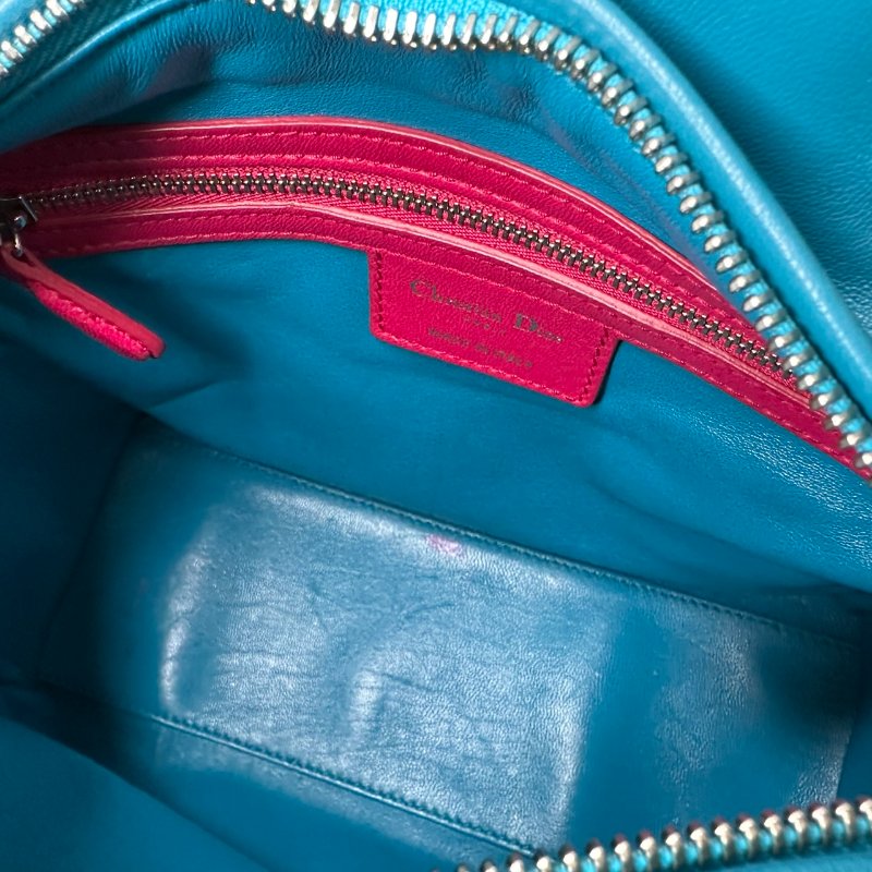 DIOR 三拼色中款黛妃包-4