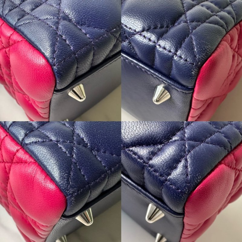 DIOR 三拼色中款黛妃包-7