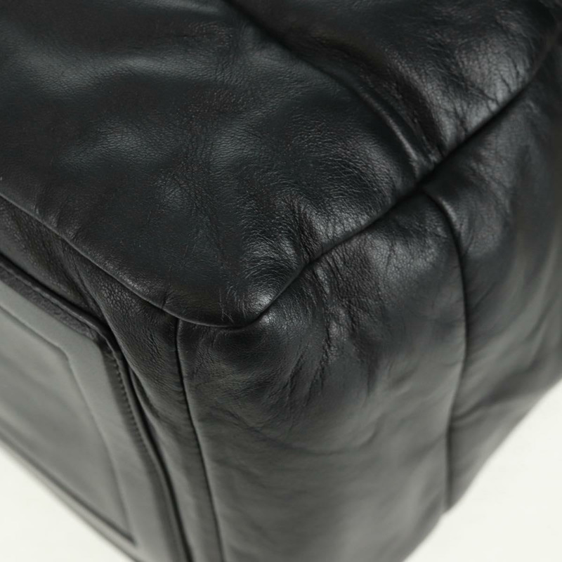 【日本直送】香奈兒波士頓包,黑色銀色雙C標誌皮革,正品編號mr1835V-8