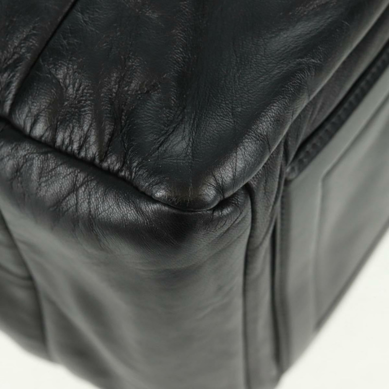 【日本直送】香奈兒波士頓包,黑色銀色雙C標誌皮革,正品編號mr1835V-14