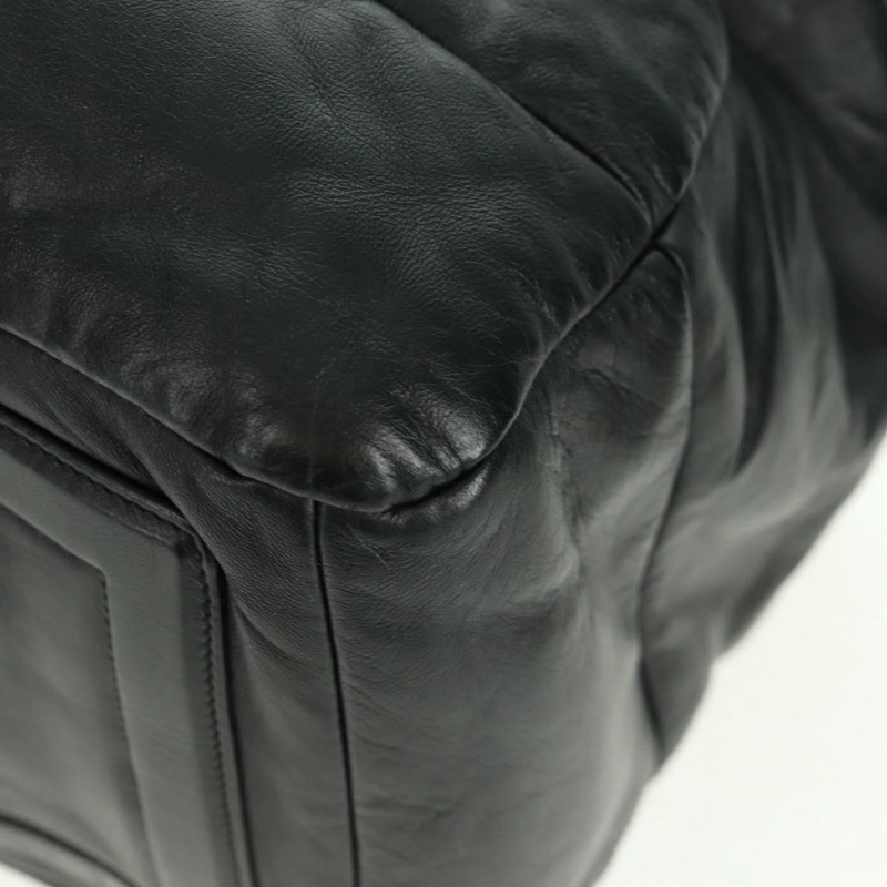 【日本直送】香奈兒波士頓包,黑色銀色雙C標誌皮革,正品編號mr1835V-15