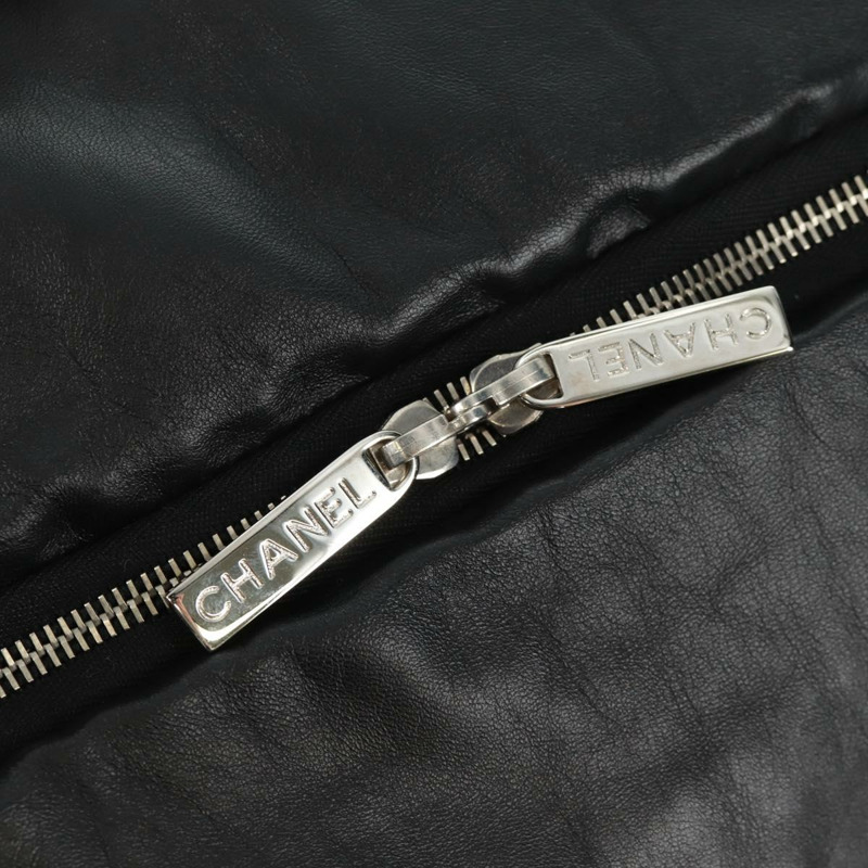 【日本直送】香奈兒波士頓包,黑色銀色雙C標誌皮革,正品編號mr1835V-18