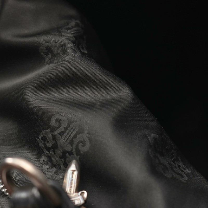 CHROME HEARTS 2Way 單肩托特包 黑色真皮 二手 男士-7