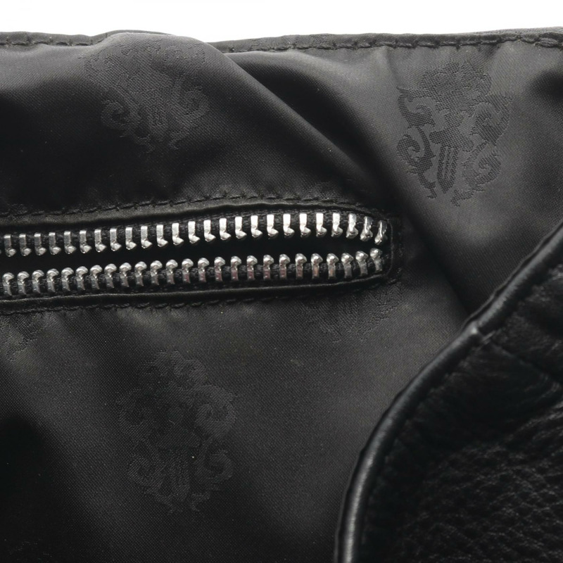 CHROME HEARTS 2Way 單肩托特包 黑色真皮 二手 男士-10
