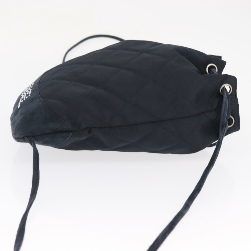 【日本直送】香奈兒 (CHANEL) 絎縫緞面海軍藍雙排扣背包,附CC標誌,貨號ka1497-2