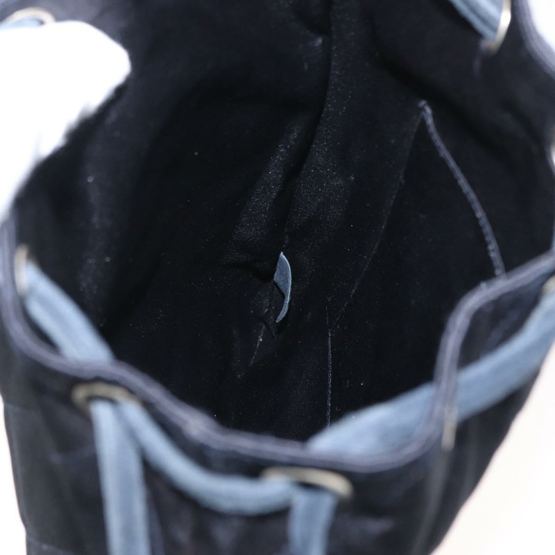 【日本直送】香奈兒 (CHANEL) 絎縫緞面海軍藍雙排扣背包,附CC標誌,貨號ka1497-19